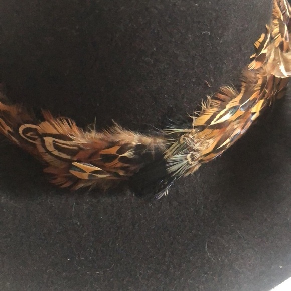Vintage Henry Margu original creations soft fabric felt hat in black w feathers - Picture 13 of 13